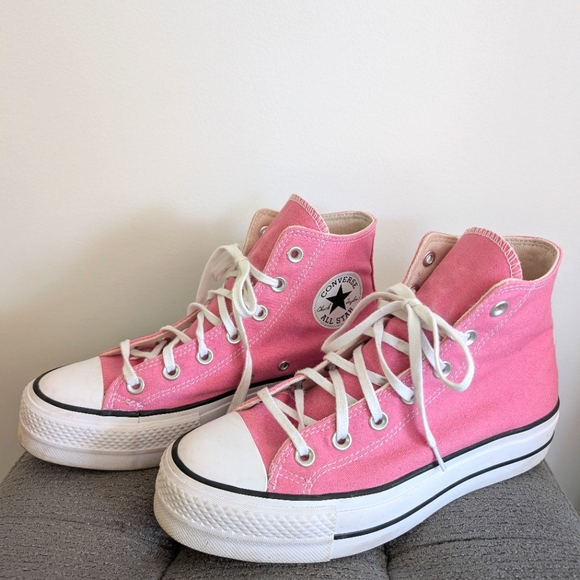 Converse Pink High-Top Sneakers - Picture 1 of 5